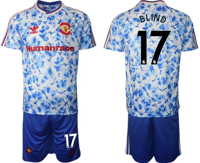Men 2021 Manchester united adidas Human Race #17 soccer jerseys